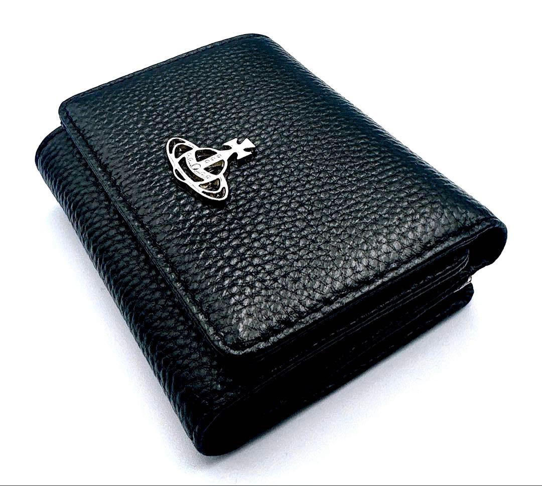 【新品✦素敵】Vivienne Westwood 三つ折り財布 ブラック/黒