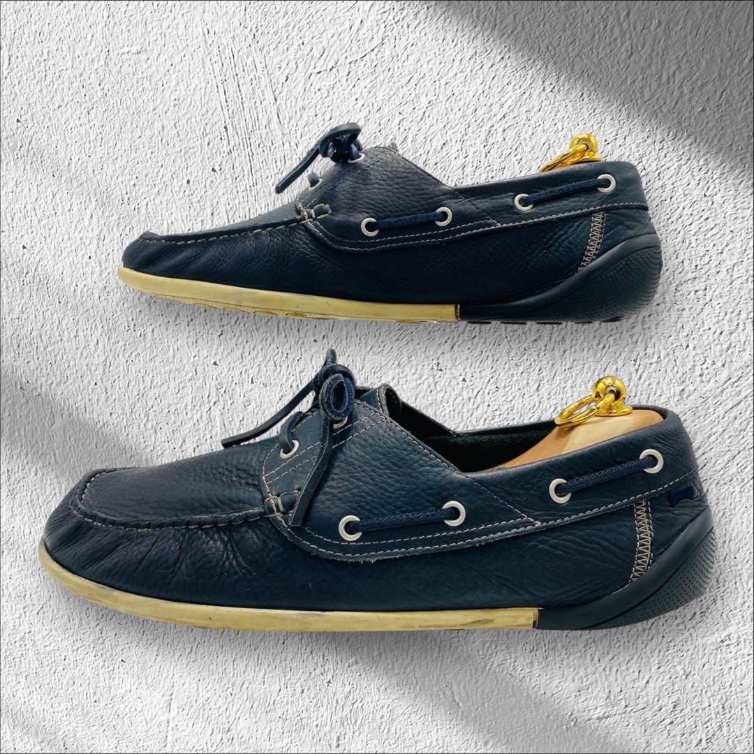 CAMPER デッキシューズ モカシン シボ革 27.5cm