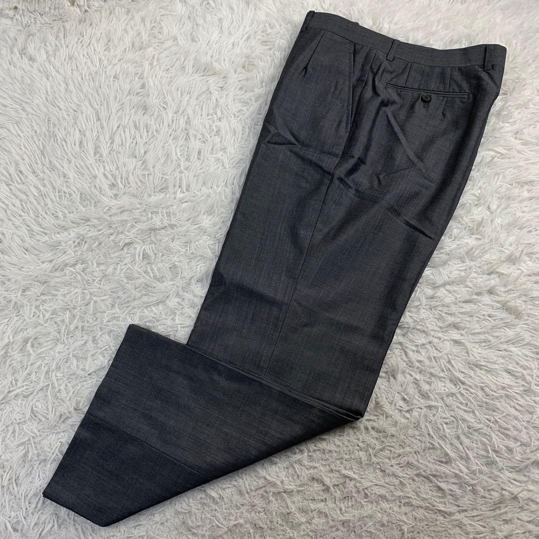 【美品】LANVIN ダブルスーツセットアップ メタルボタン ビンテージ XL