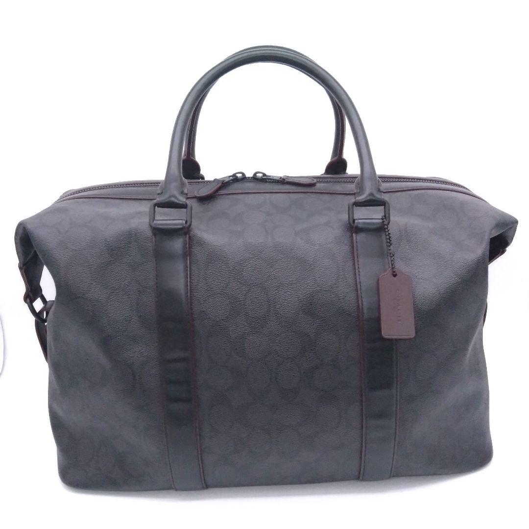 【美品】COACH ボストンバッグ F23207 2WAY 大容量 シグネチャー