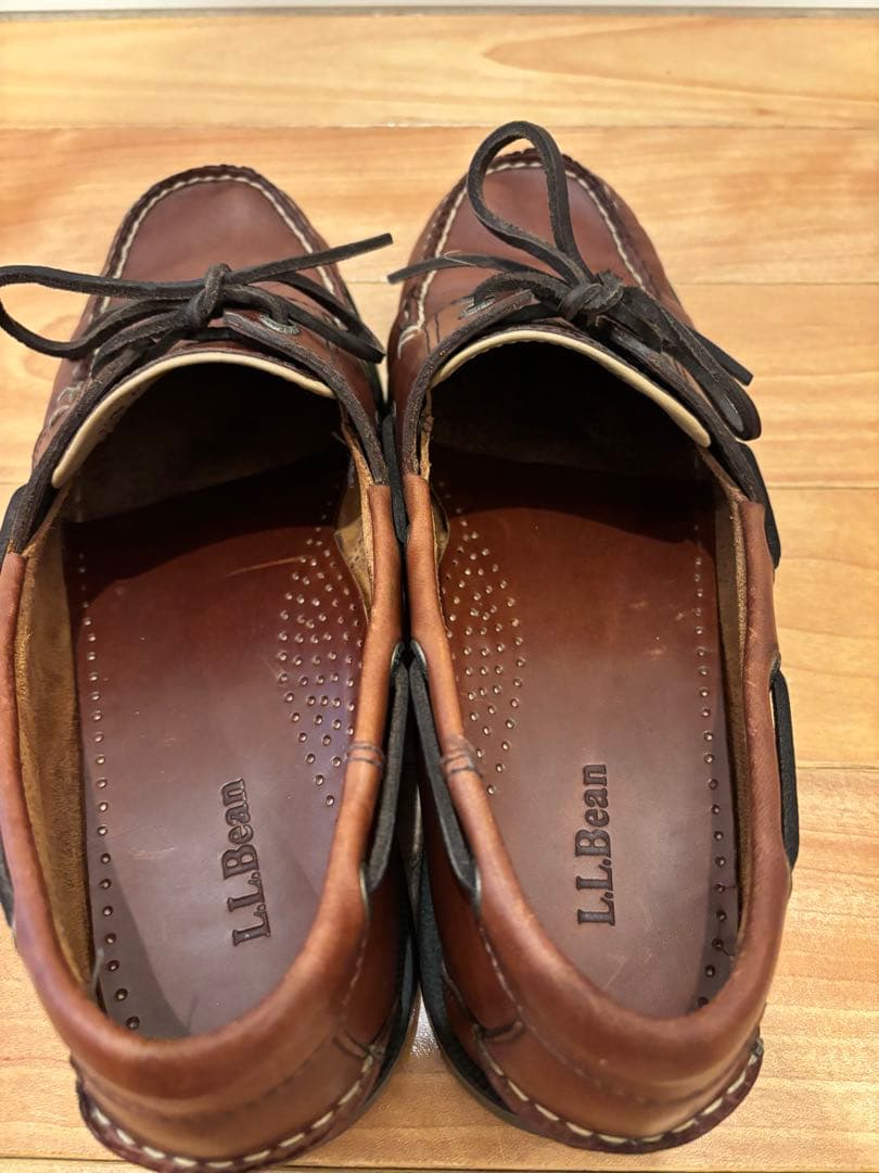 【大幅値下げ】LL bean ブラウン レザー デッキシューズ