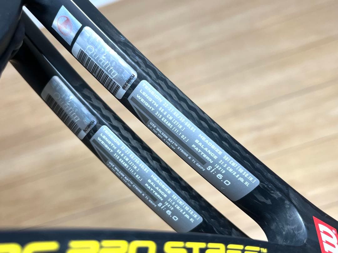 2本セット ウィルソン PRO STAFF TOUR 90 ロジャー・フェデラー