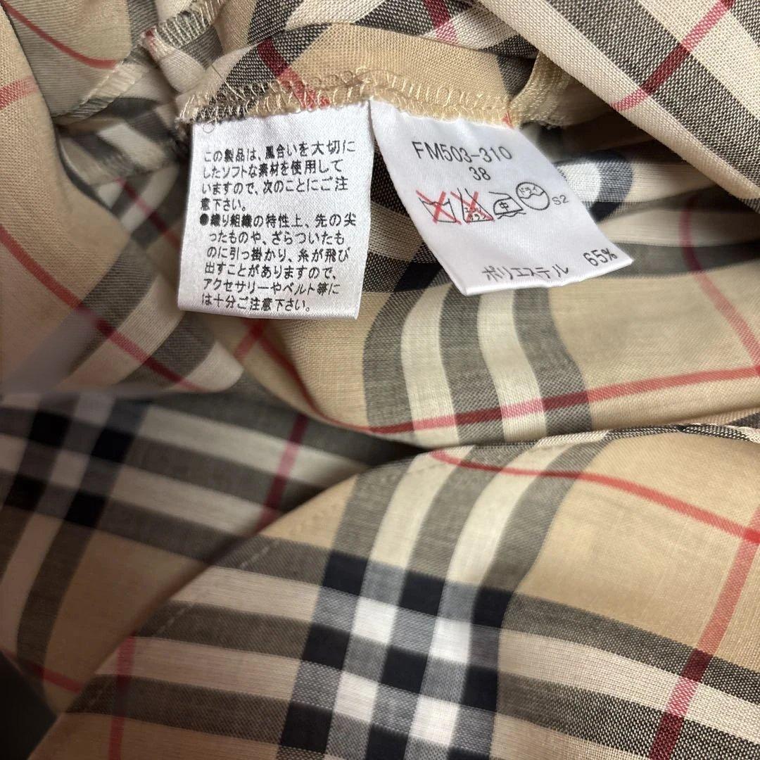 BURBERRY ブルーレーベル ノバチェック ワンピース 38 ポリエステル毛