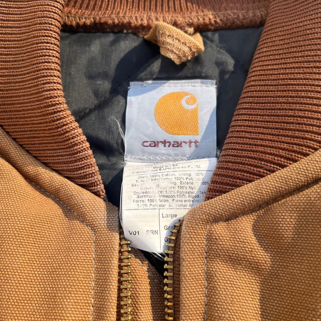 Carhart ダックベストブラウンUSA製　サイズL