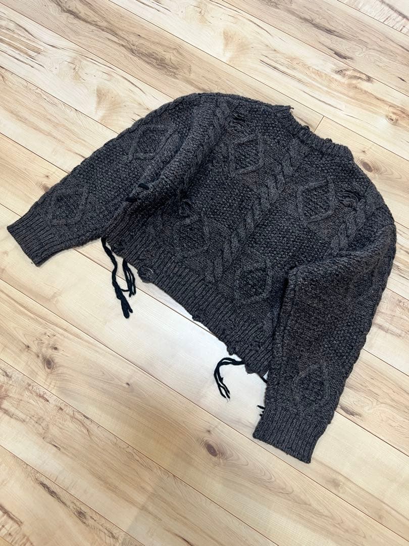 トップス PRANK PROJECT Vintage Cable Short Knit