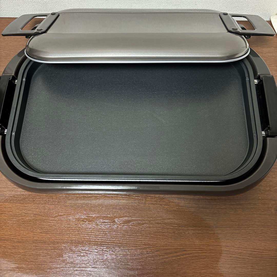 山善 ワイドホットプレート YHE-B1301(T)48×30cm