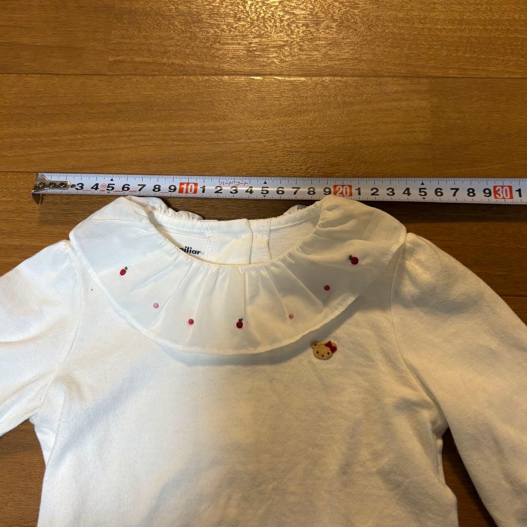 【ファミリア美品】ジャンパースカート・ブラウスセット