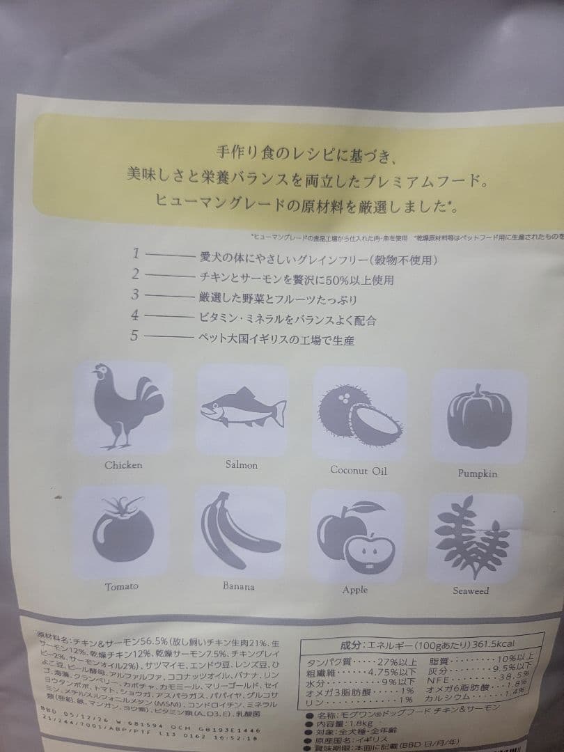 Mog Wan ドッグフード 2袋 計量スプーン付き