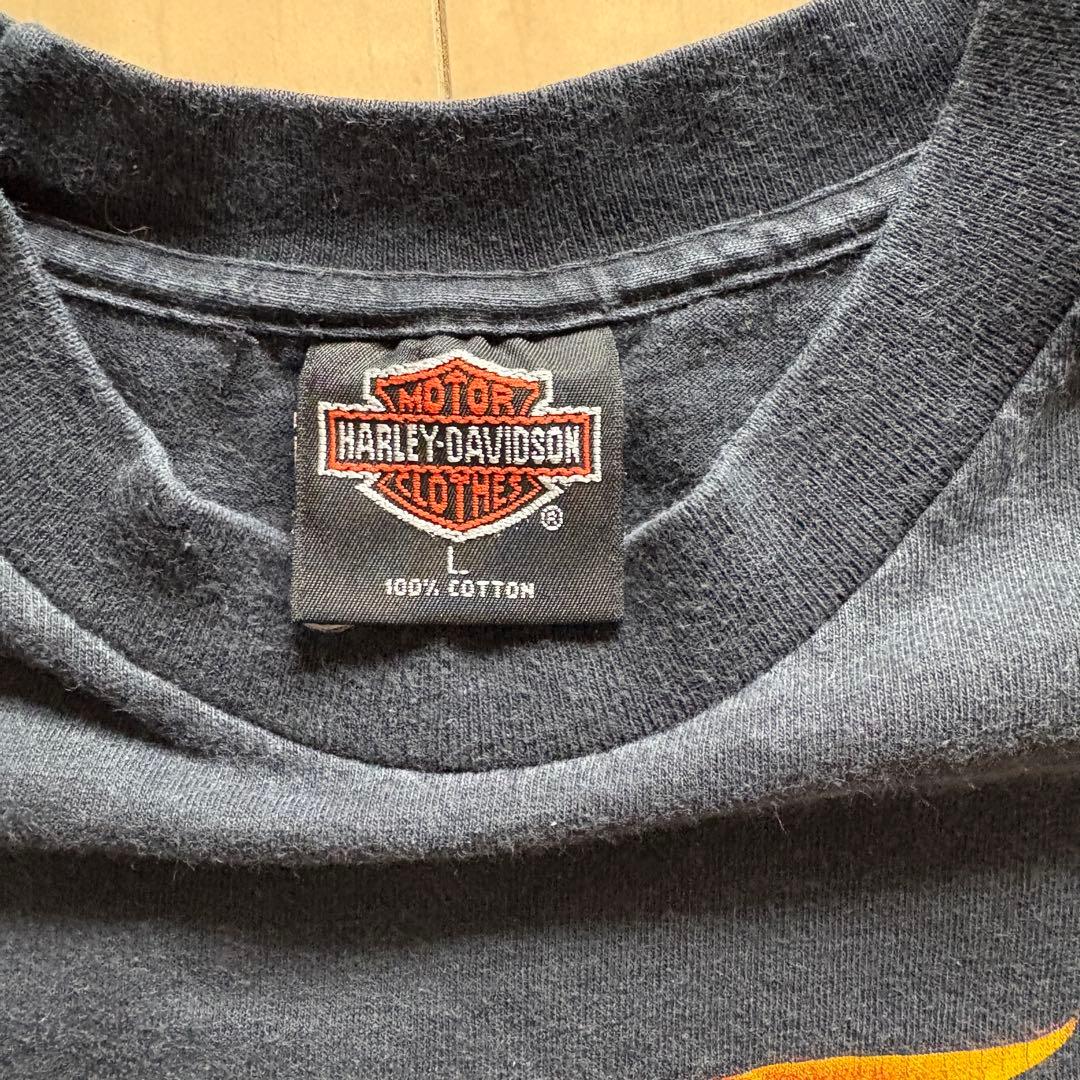 Harley-Davidson フレイム Tシャツ Lサイズ 90s USA製