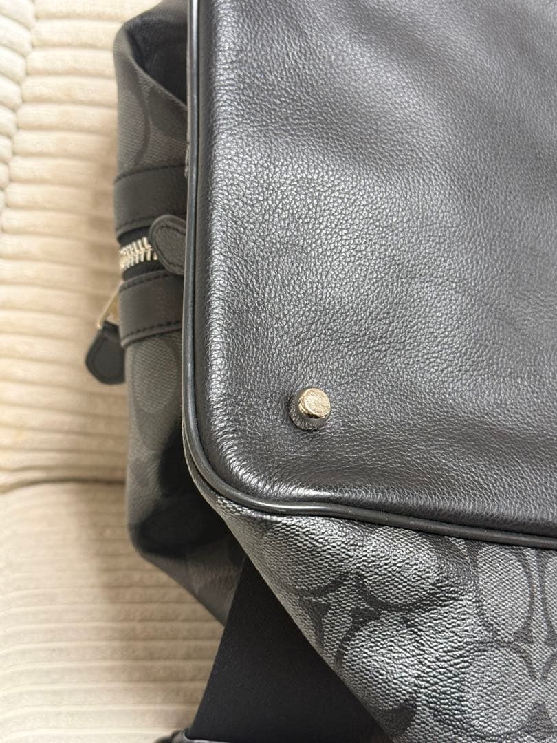 Coach ブラック ボストンバッグ【2】¨̮⃝