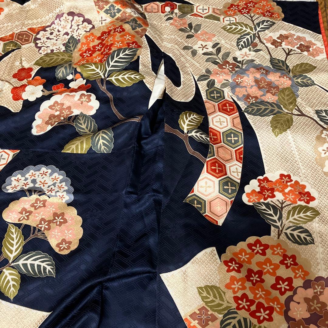豪華4点セット 作家物お振袖&袋帯&新品帯締め&新品髪飾り 前撮り成人式結婚式