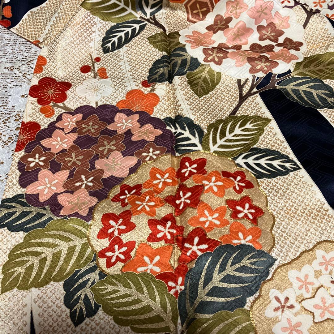 豪華4点セット 作家物お振袖&袋帯&新品帯締め&新品髪飾り 前撮り成人式結婚式
