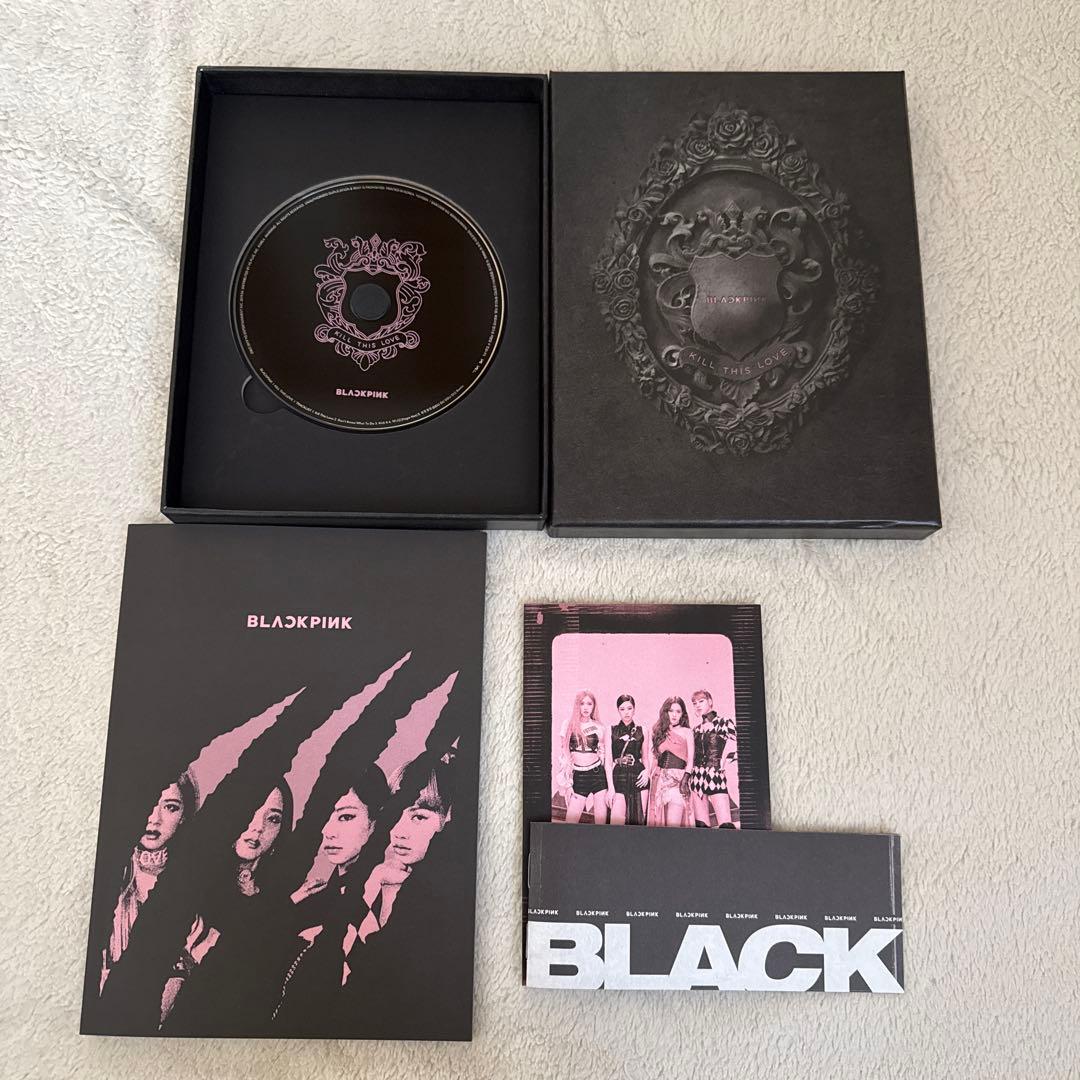 BLACKPINK アルバム CD 7枚 ポストカード ステッカーまとめ売り