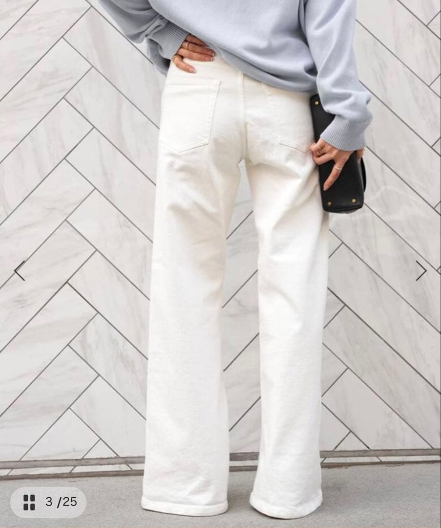 パンツ EVERYDAY I LIKE. Loose Jeans (white) 36