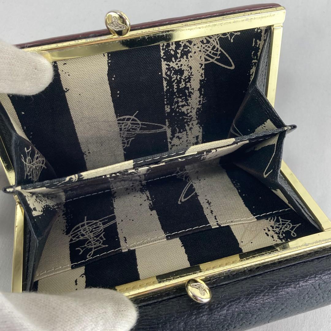 【美品】Vivienne Westwood 三つ折り財布　ブラック　オーブロゴ