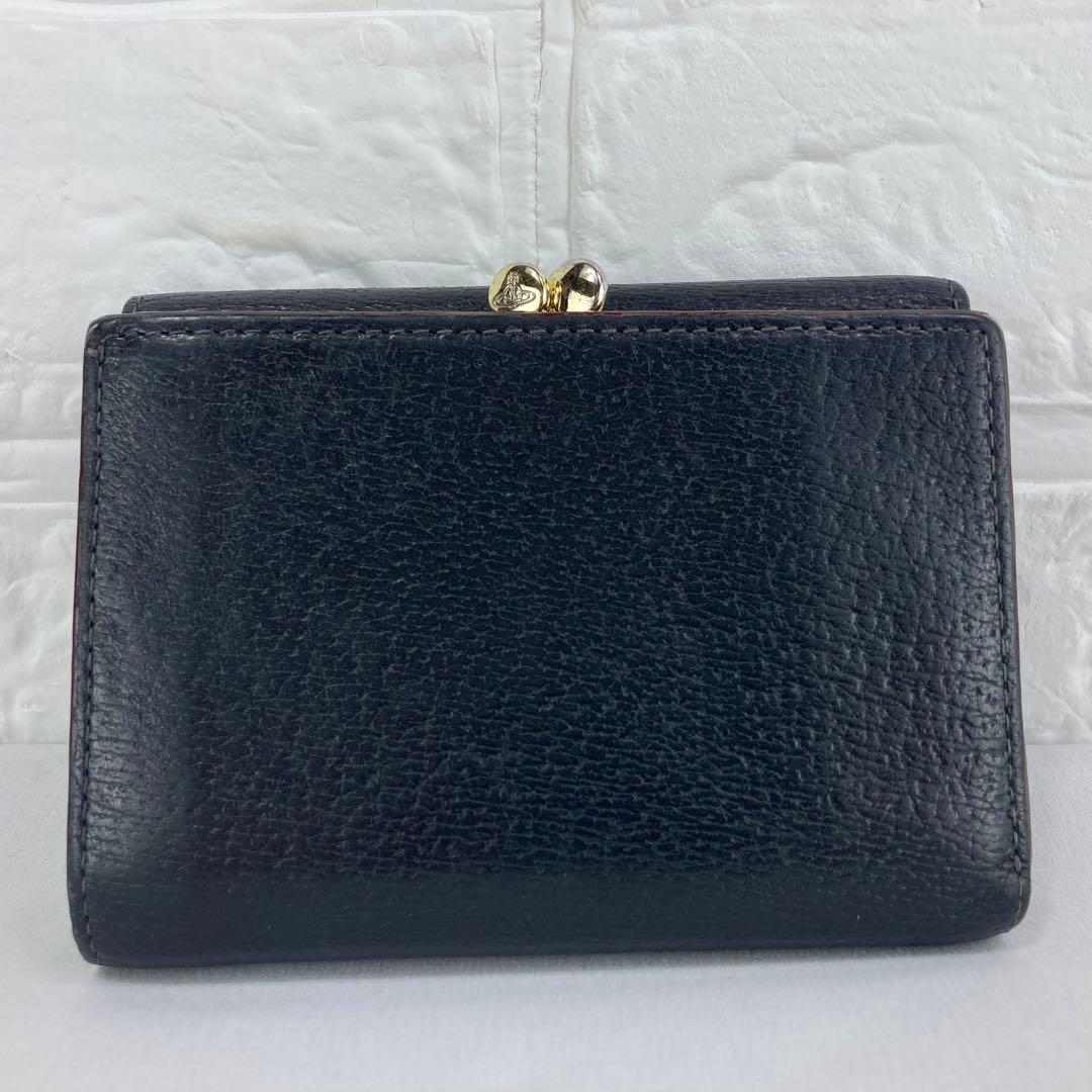 【美品】Vivienne Westwood 三つ折り財布　ブラック　オーブロゴ