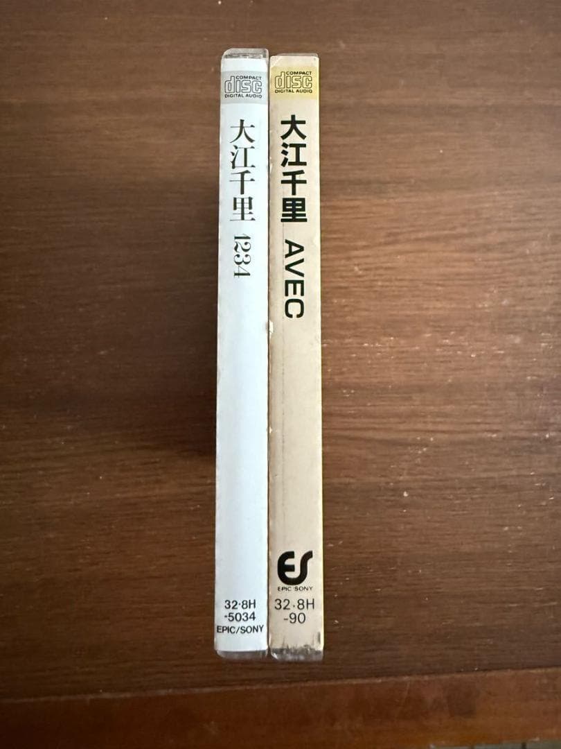 大江千里 旧規格2タイトルセット「AVEC」「1234」消費税表記なし 帯付属