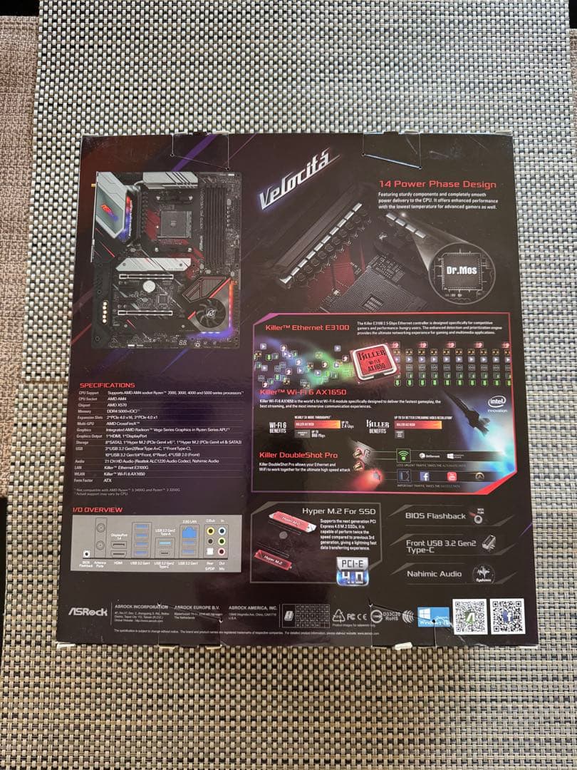 【AM4】ASRock X570 PG Velocita