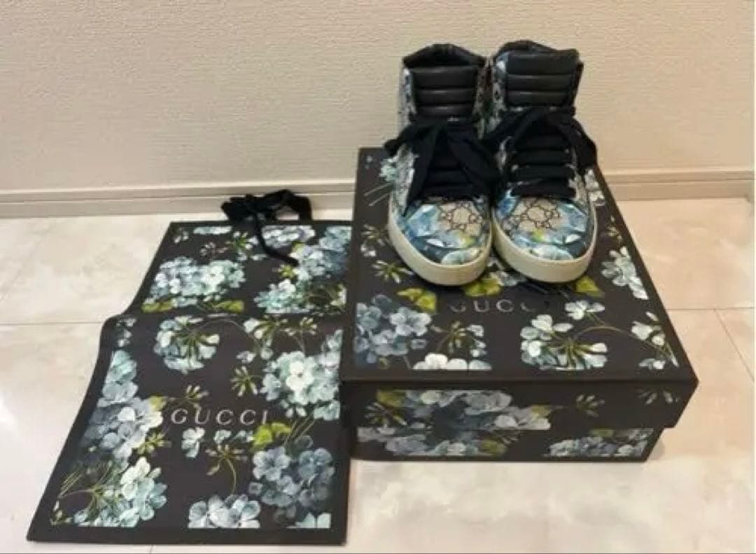 F*n様 【美品】GUCCI ハイカットスニーカー　靴　サイズ7.5