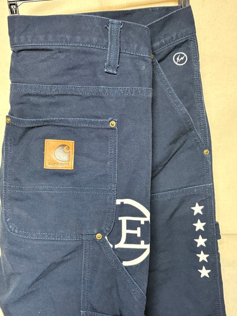 Carhartt・フラグメント・UE トリプルコラボ ダブルニーロガーパンツ