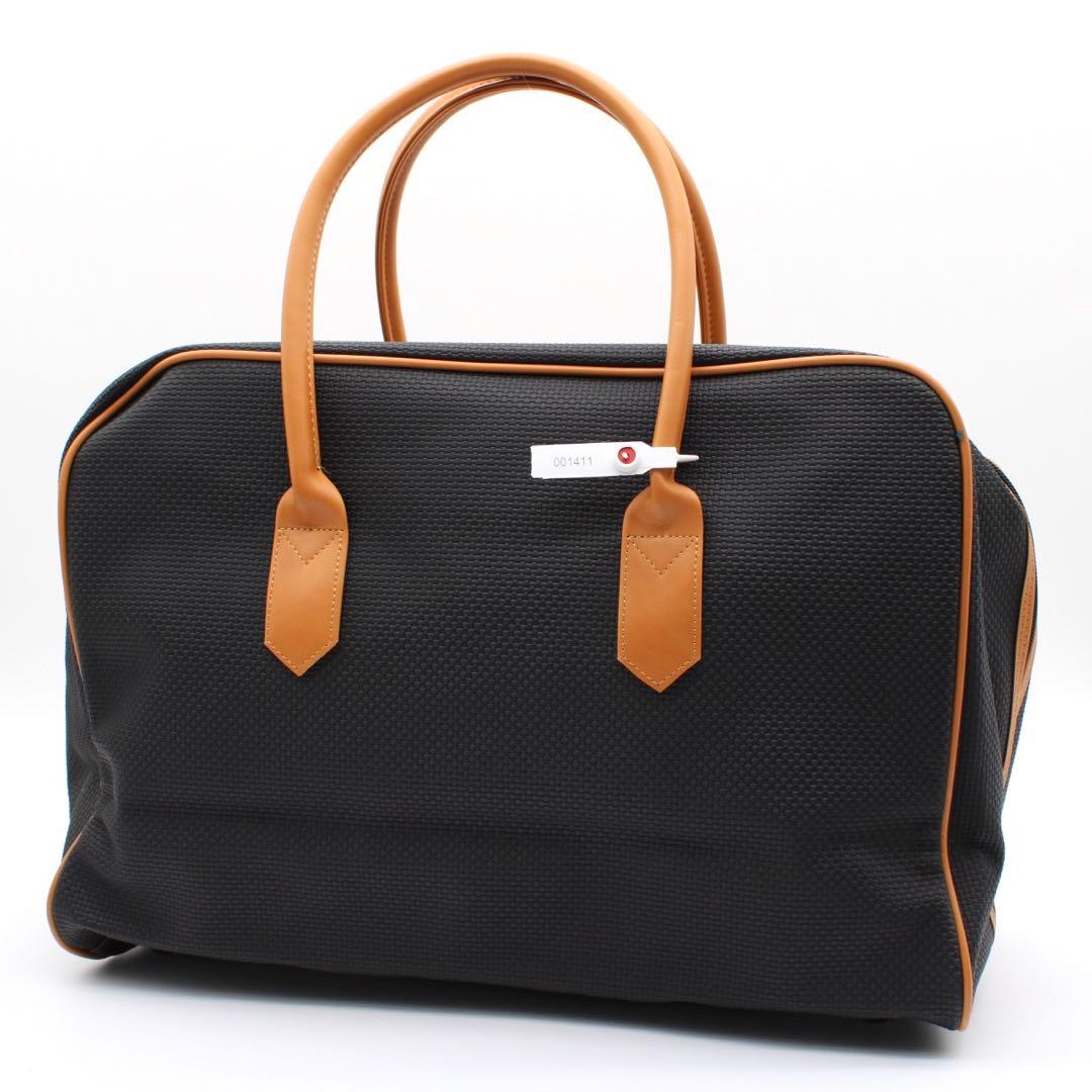 【良品】Yves Saint Laurent ボストンバッグ PVC レザー