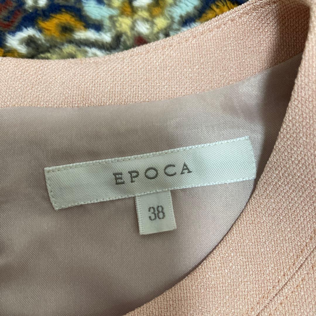 EPOCA 極美品　半袖ひざ丈ワンピース 38 ピンク¥19000から週末お値下
