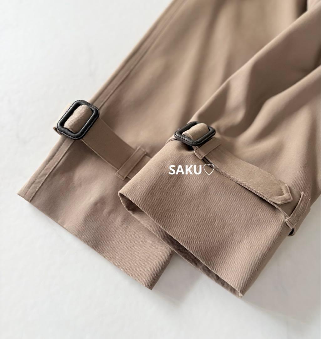 定価57200円 ユナイテッドアローズ ギャバ ノーカラー トレンチコート 36