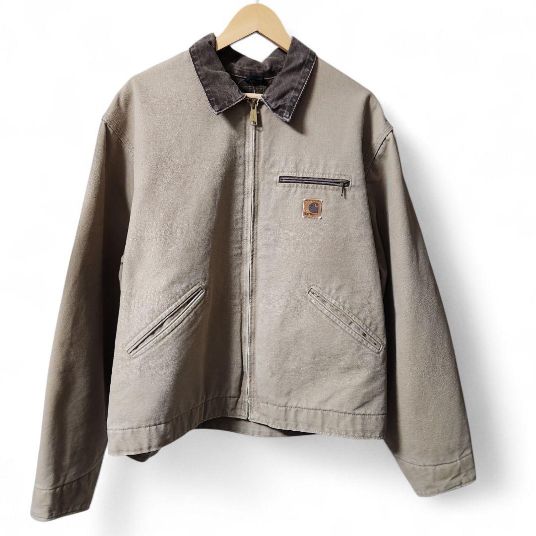 90s~00s Carhartt　デトロイトジャケット　サンドベージュ系　XL