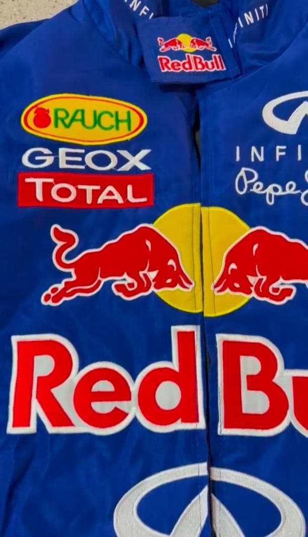 レッドブルRED BULL INFINITI F1レーシングジャケット刺繍中綿