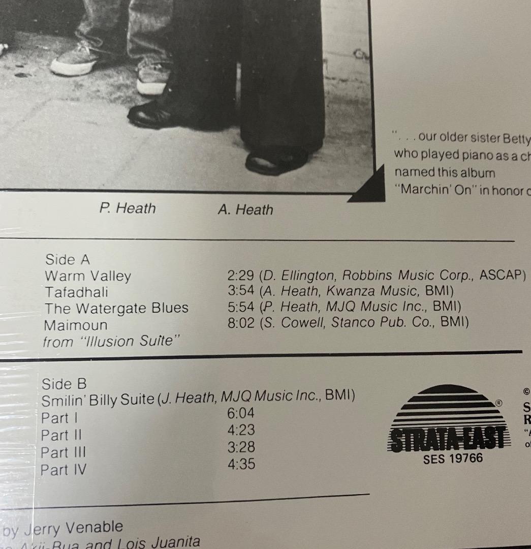 新品 The Heath Brothers / Marchin' On! LP