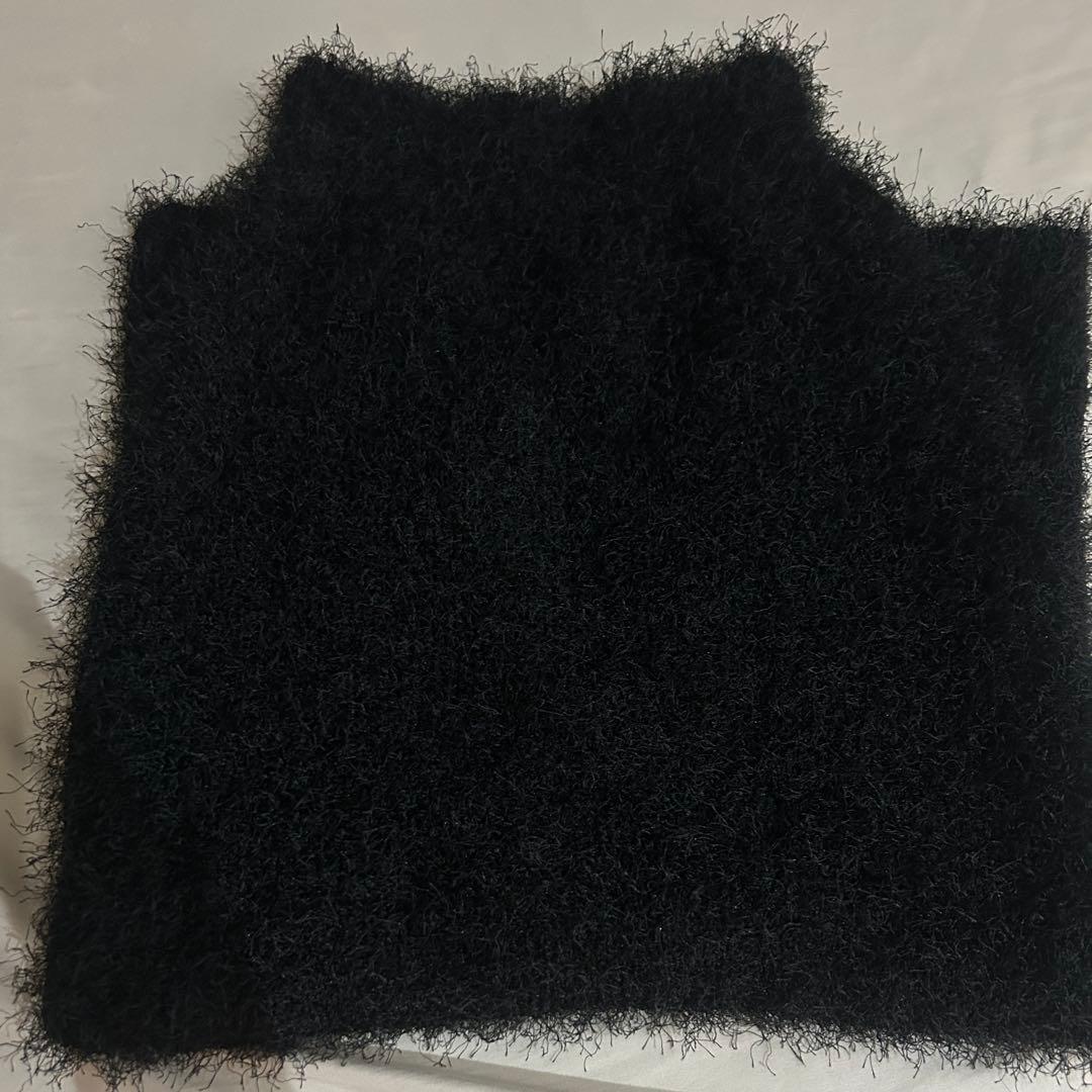 TODAY FULL shaggy knit skirt シャギースカート