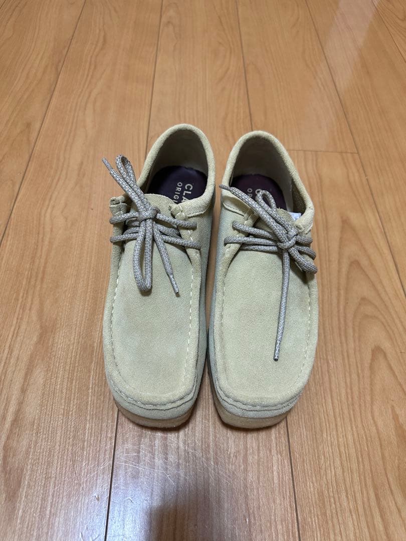 クラークス　ワラビー　 size uk8 alwayth 靴紐付き