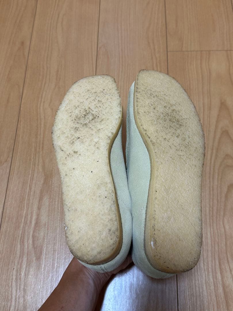 クラークス　ワラビー　 size uk8 alwayth 靴紐付き