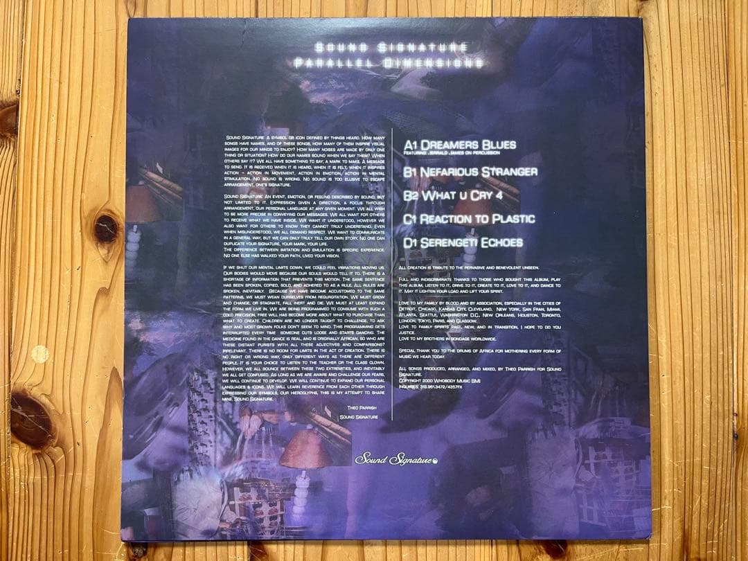 ポ*ン様 【LP】THEO PARRISH/PARALLEL DIMENSION