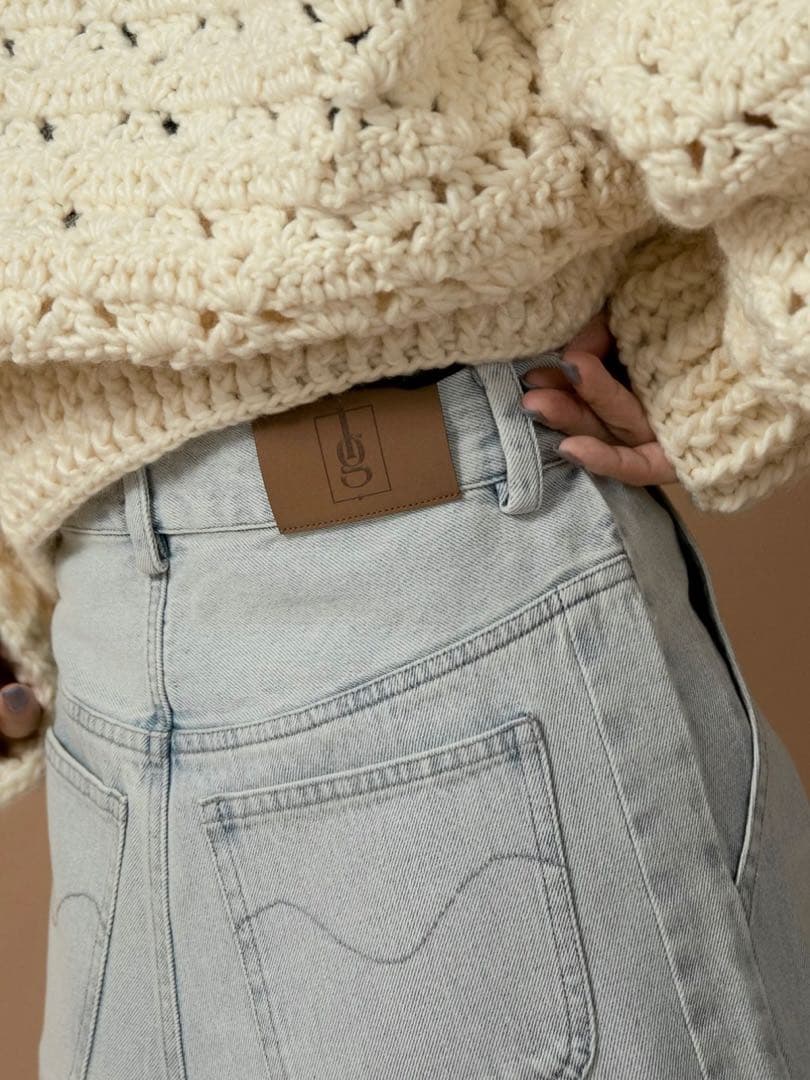 パンツ lawgy nuance wave lawgy patch denim
