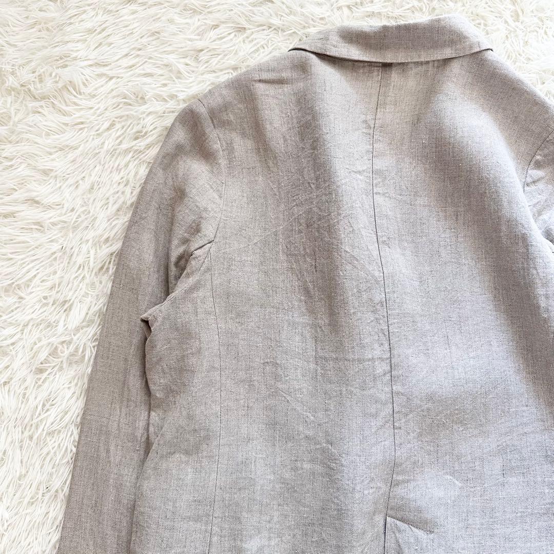 25SS スローブイエナ フレンチリネンジャケット ベージュ　SLOBEIENA