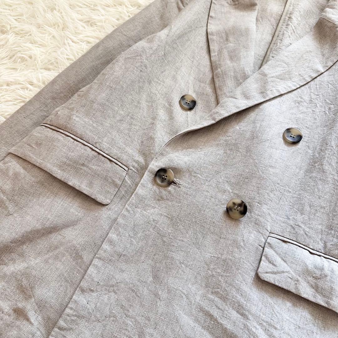 25SS スローブイエナ フレンチリネンジャケット ベージュ　SLOBEIENA