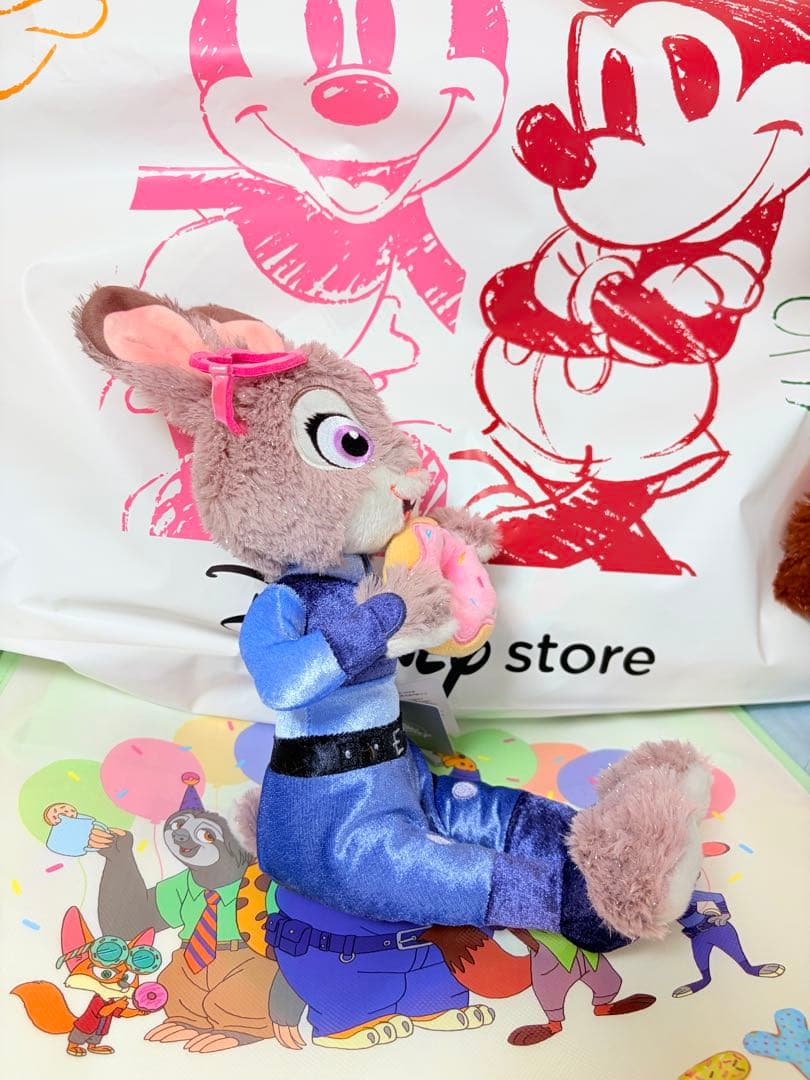 ディズニーストア ズートピアニック ジュディ ディズニー ペアぬいぐるみ