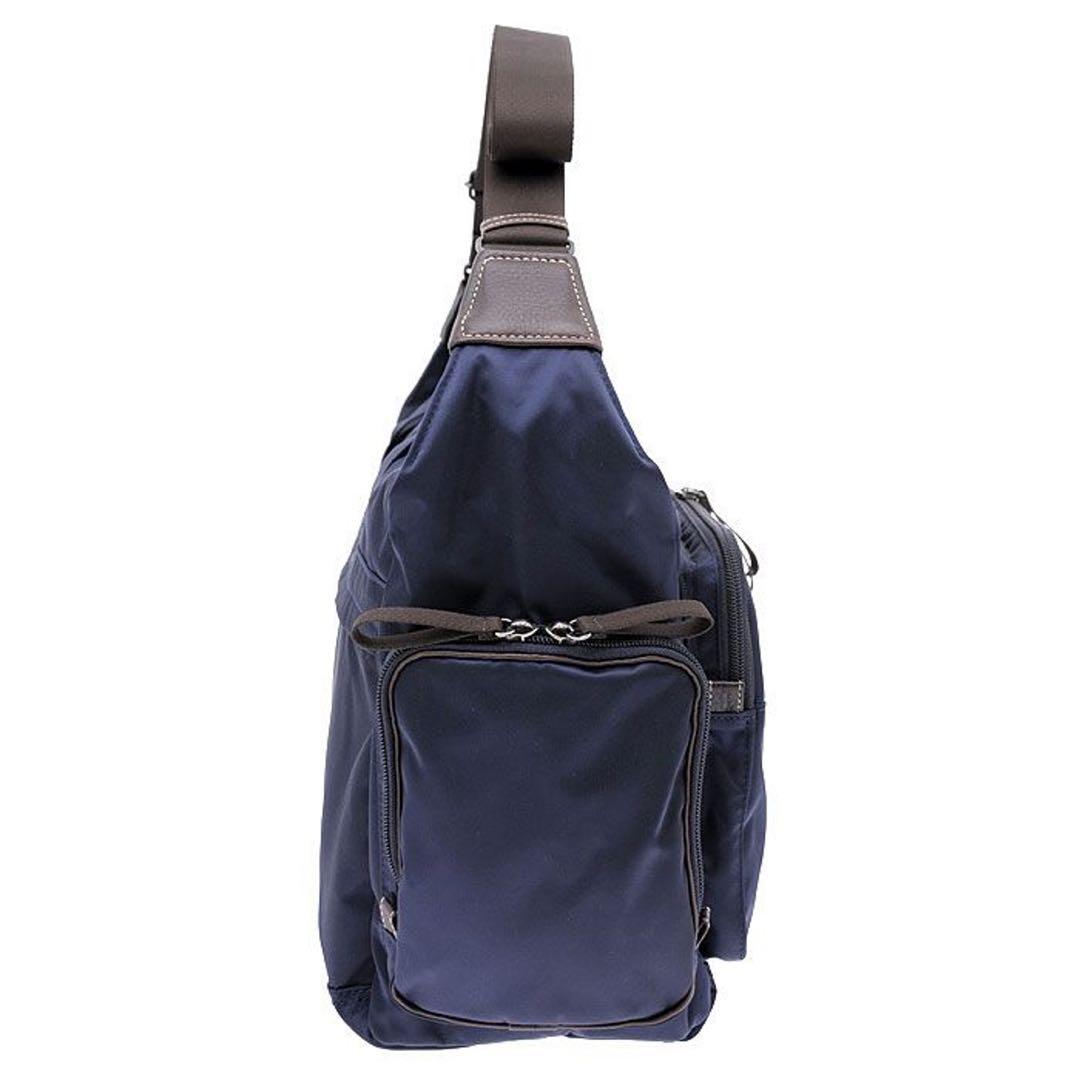 未使用級☆2way PORTER 吉田カバン ダッフルバッグネイビー紺革レザー