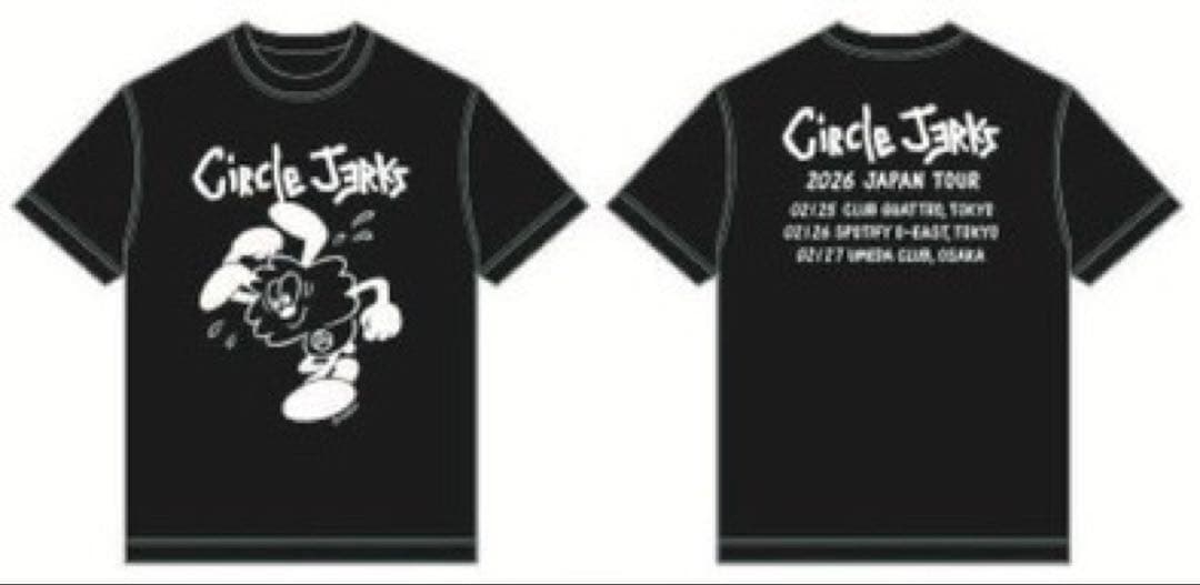 verdy circle jerks vick ツアーTシャツ 黒XXL Tee
