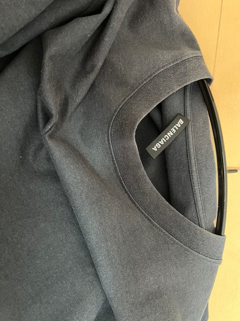 た*か様 限定セールオークション　バレンシアガ　tシャツ オーバーサイズ　ネイビ