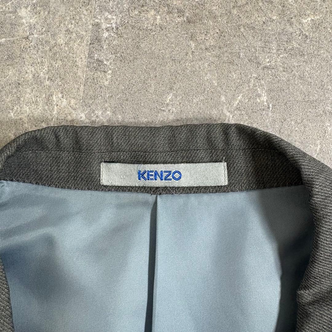 90s KENZO HOMME シングルテーラードジャケット グレー 日本製