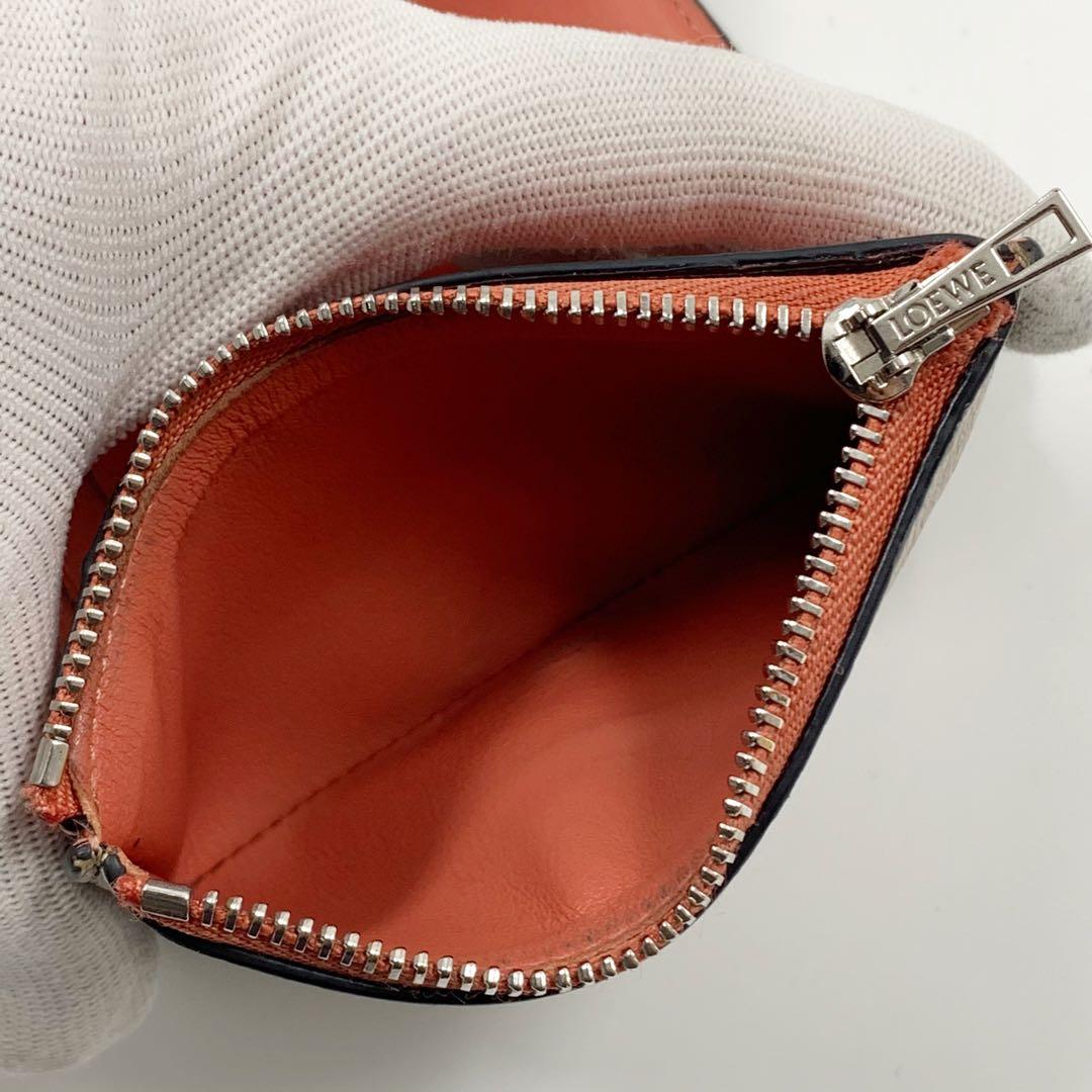 【✨美品✨】ロエベ 三つ折り財布 バーティカルウォレット アナグラム ベージュ
