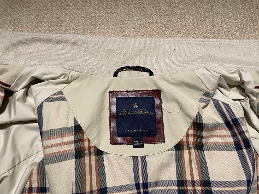 Brooks Brothers ハリントンジャケット S アイボリー