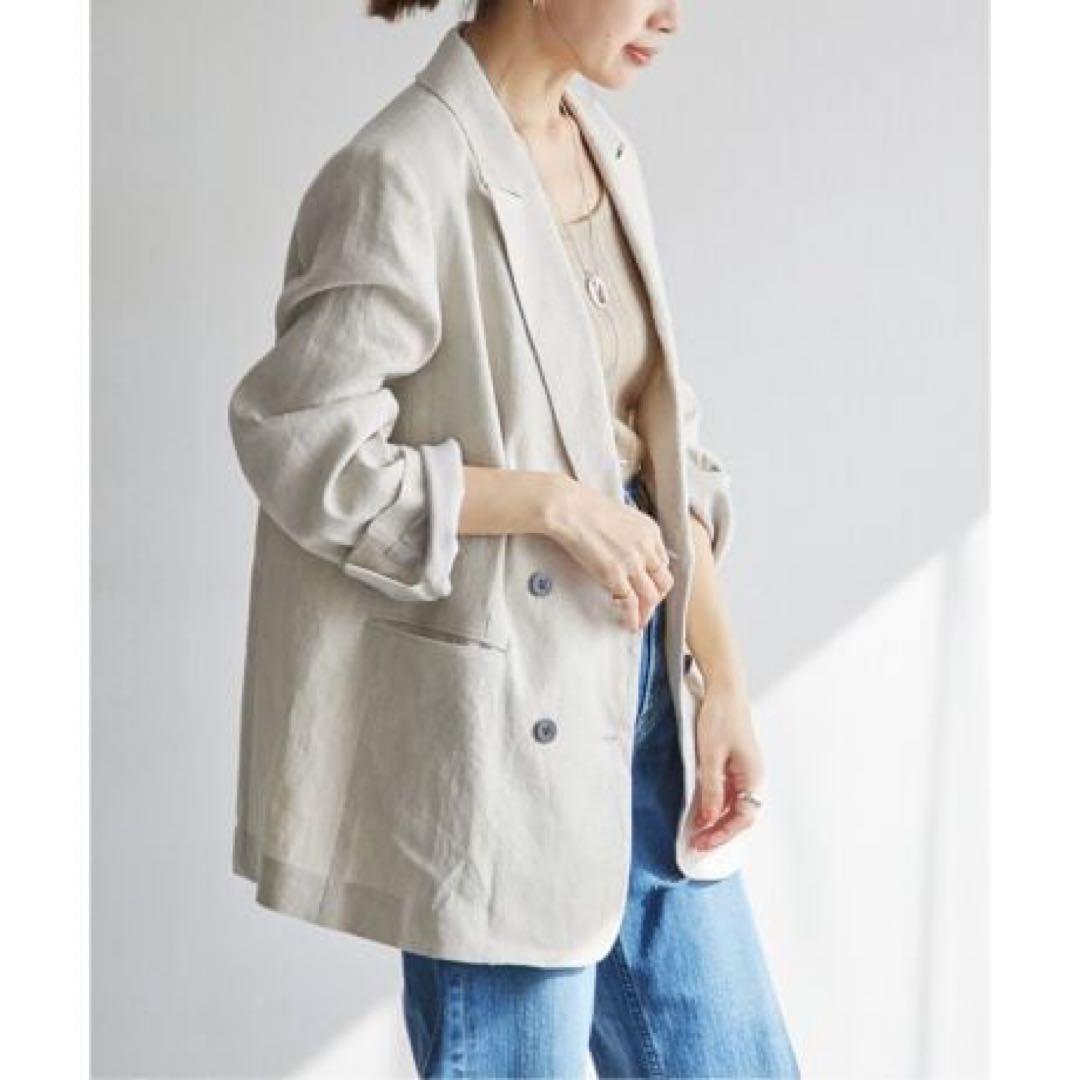 近年モデル☆イエナ LINEN COTTONストレッチジャケット
