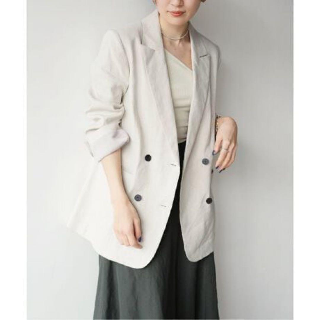 近年モデル☆イエナ LINEN COTTONストレッチジャケット