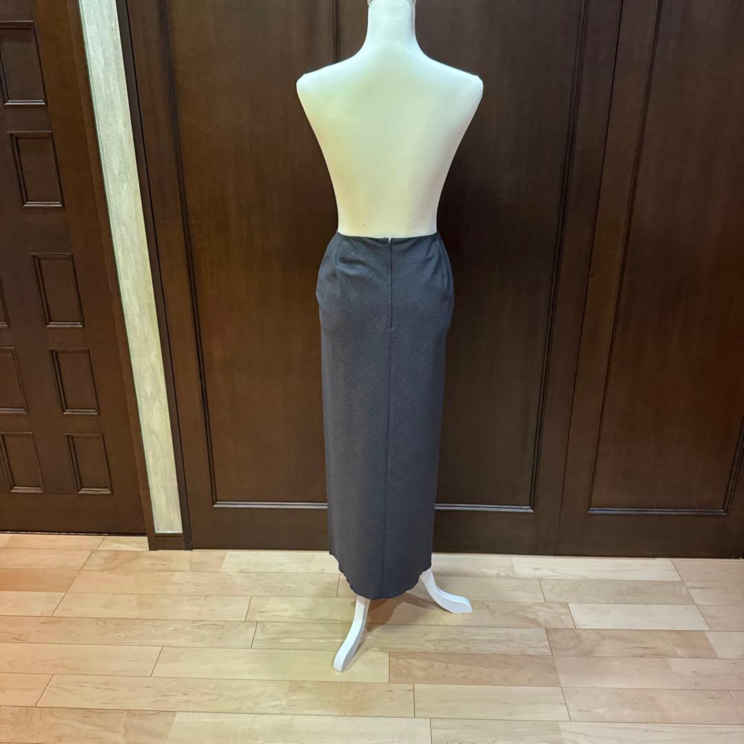 美品 90年代Yohji Yamamoto グレー ストライプ タイトスカート