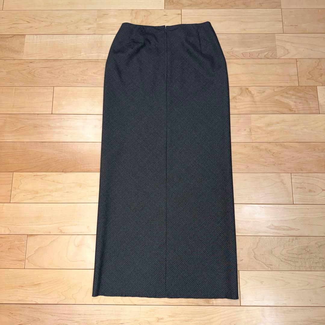 美品 90年代Yohji Yamamoto グレー ストライプ タイトスカート