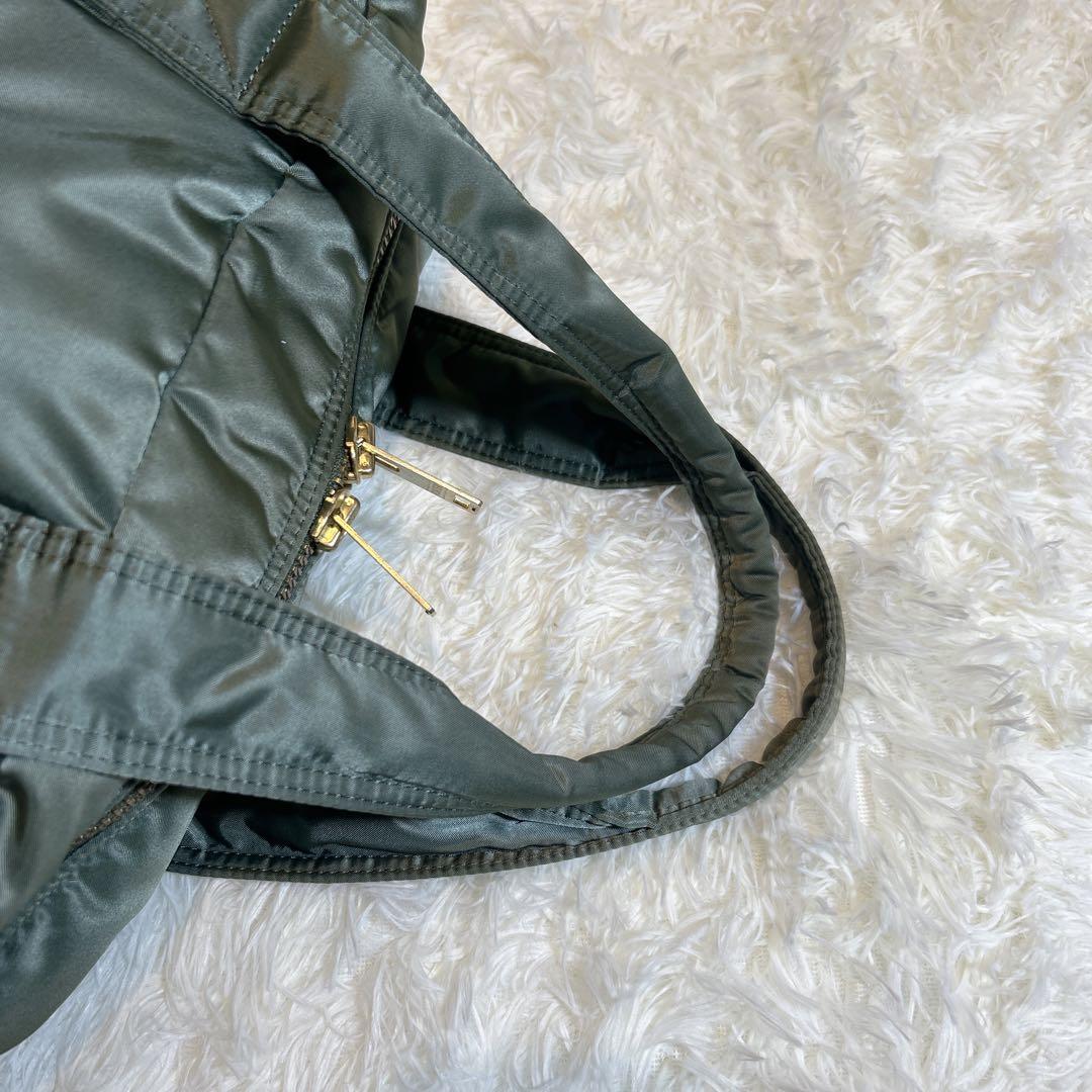 極美品✨PORTER ポーター タンカー ダッフルバッグ Lセージグリーン