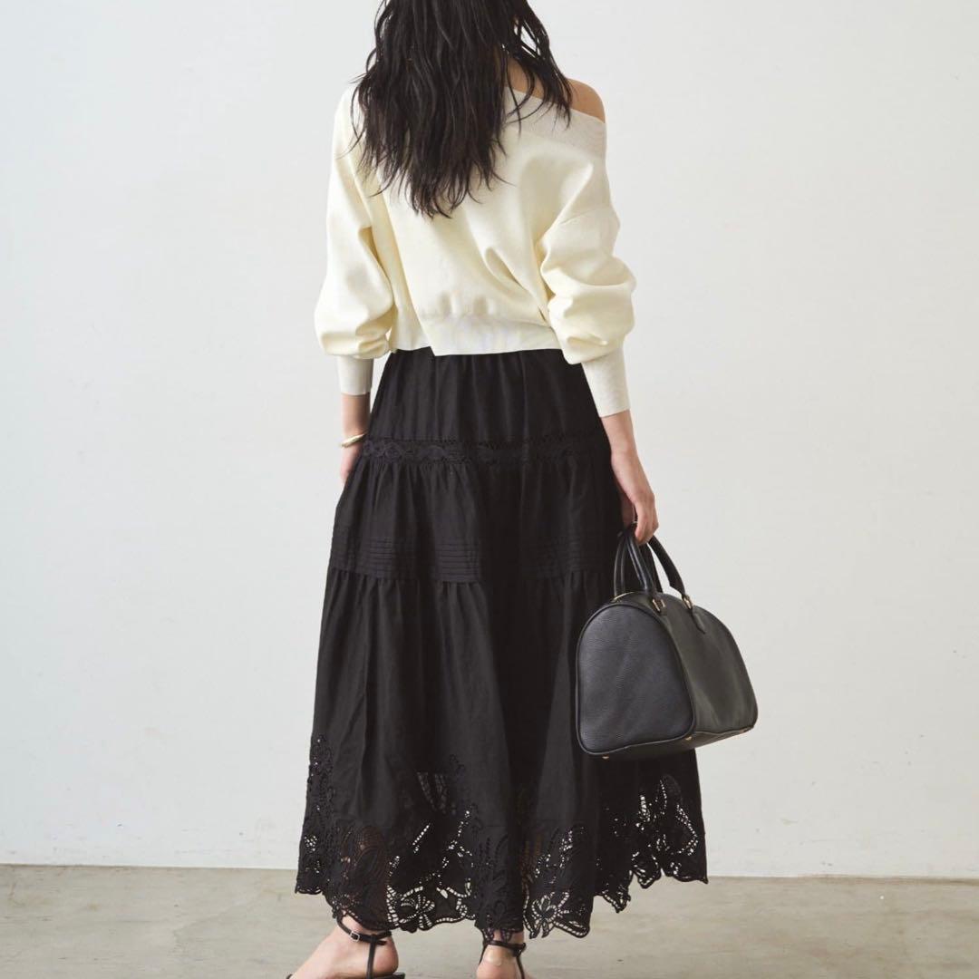 レースティアードスカート Loungedress 新品